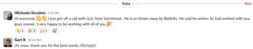 Happy client