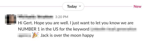 Happy client