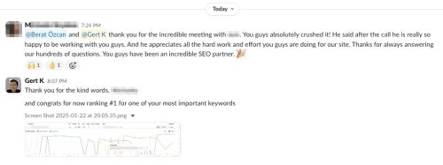 Happy client