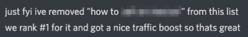 Feedback from a happy client